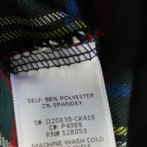 Plaid Mini-Skirt Size Large 33 Inch Waist Librarian Chic Preppy Skirt Schoolgirl - Picture 7 of 8